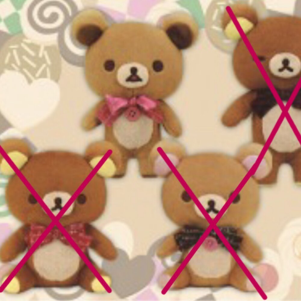New Official San-x Rilakkuma Chocola with Pink Bow Plush 19cm
